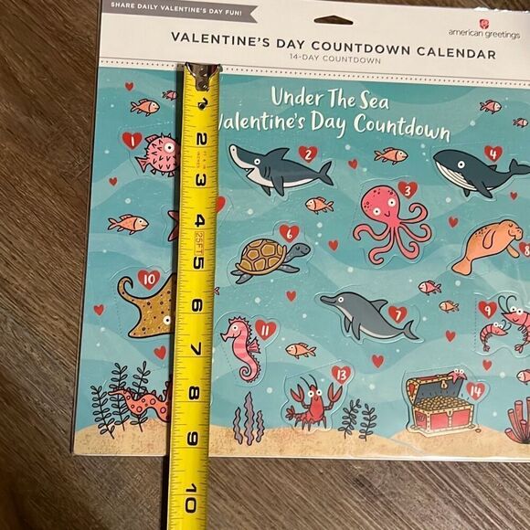 Valentine’s Advent Countdown Calendar Under The Sea Each Day Reveals Fun Message - Picture 9 of 11